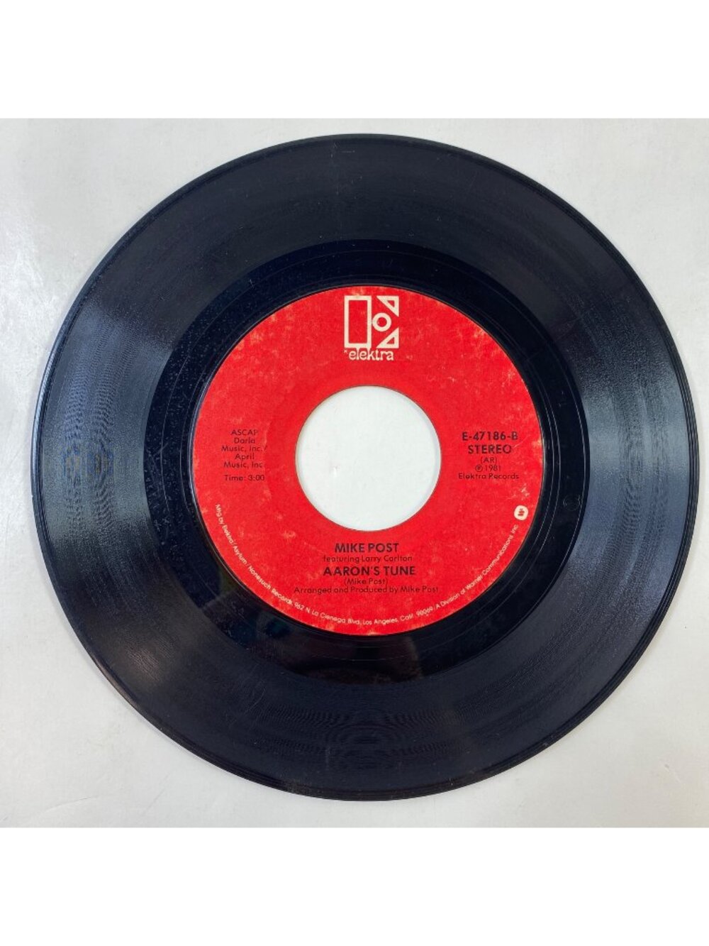 Vintage Elektra Records 45 RPM Vinyl Mike Post Hill Street Blues/Aaron's Tune